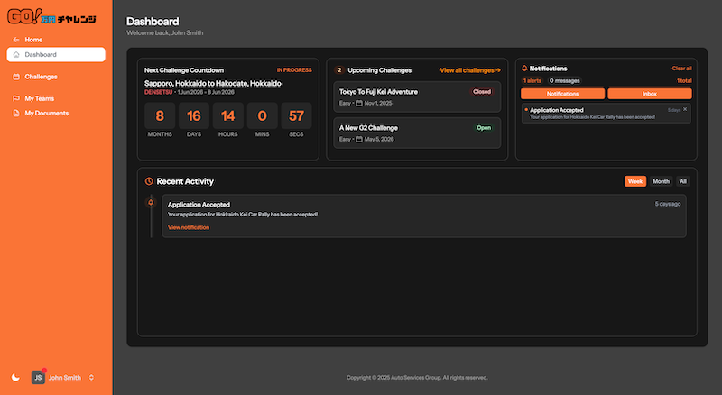 Gomanen Challenge Portal